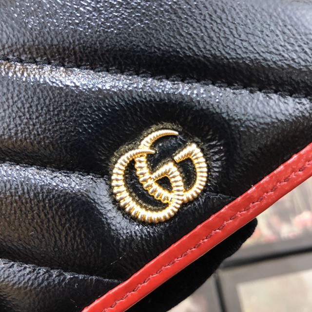 Gucci經典款錢夾錢包 573811 古馳原單GG marmont小卡包 Gucci女士零錢卡包 Gucci名片盒  gqy3351